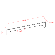 Crown Valance 48 long
